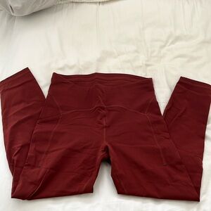 lululemon athletica Red Leggings